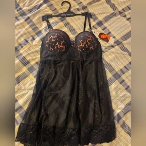 Pink/Black Babydoll Woman lingerie